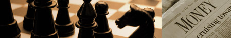 Photo of a Strategic Chess Match and Newspaper